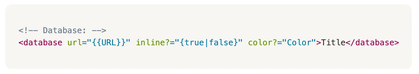 Markdown façon Notion : bases de données