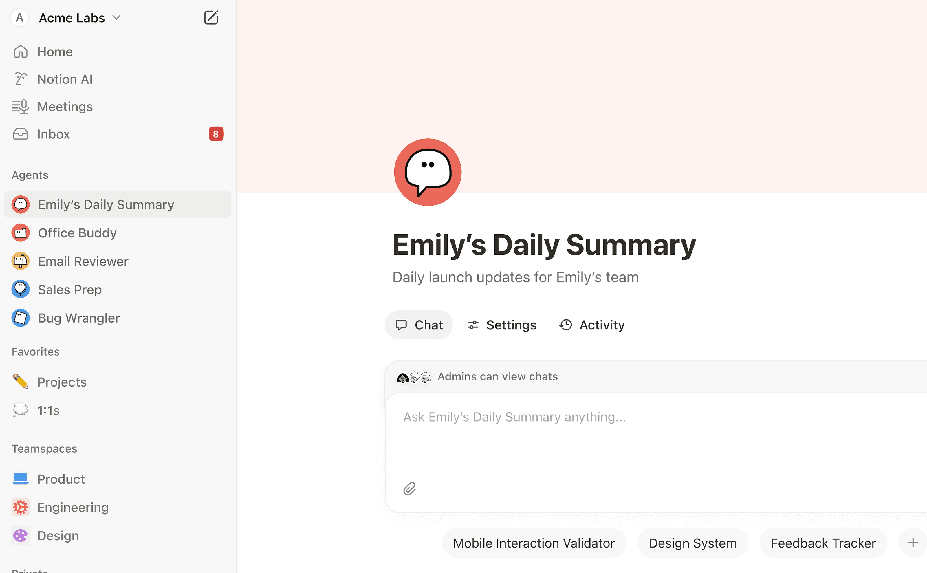 Wiki của công ty Acme Inc