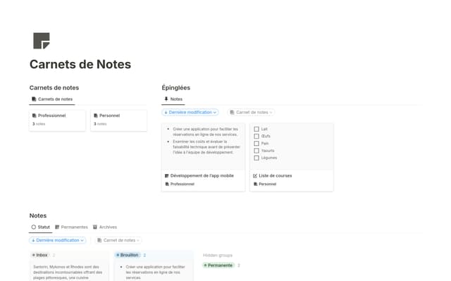 Carnets de Notes