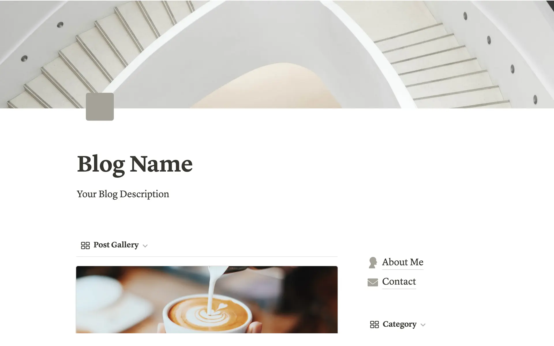 Aperçu du modèle de Simplicity Blog