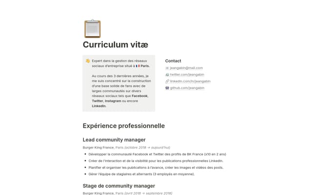 CV